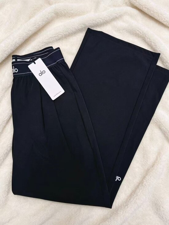 ALO Yoga Pants - ALO Yoga Suit Up Trouser,Black brand new (Regular)💖Women's Wide Leg pants